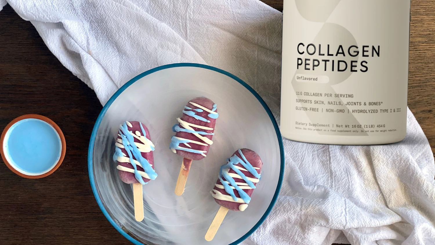 Strawberry Collagen Ice Blocks