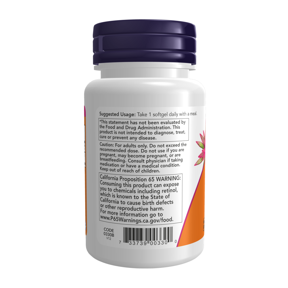 Maintenant - Vitamine A 10 000 UI, 100 gélules