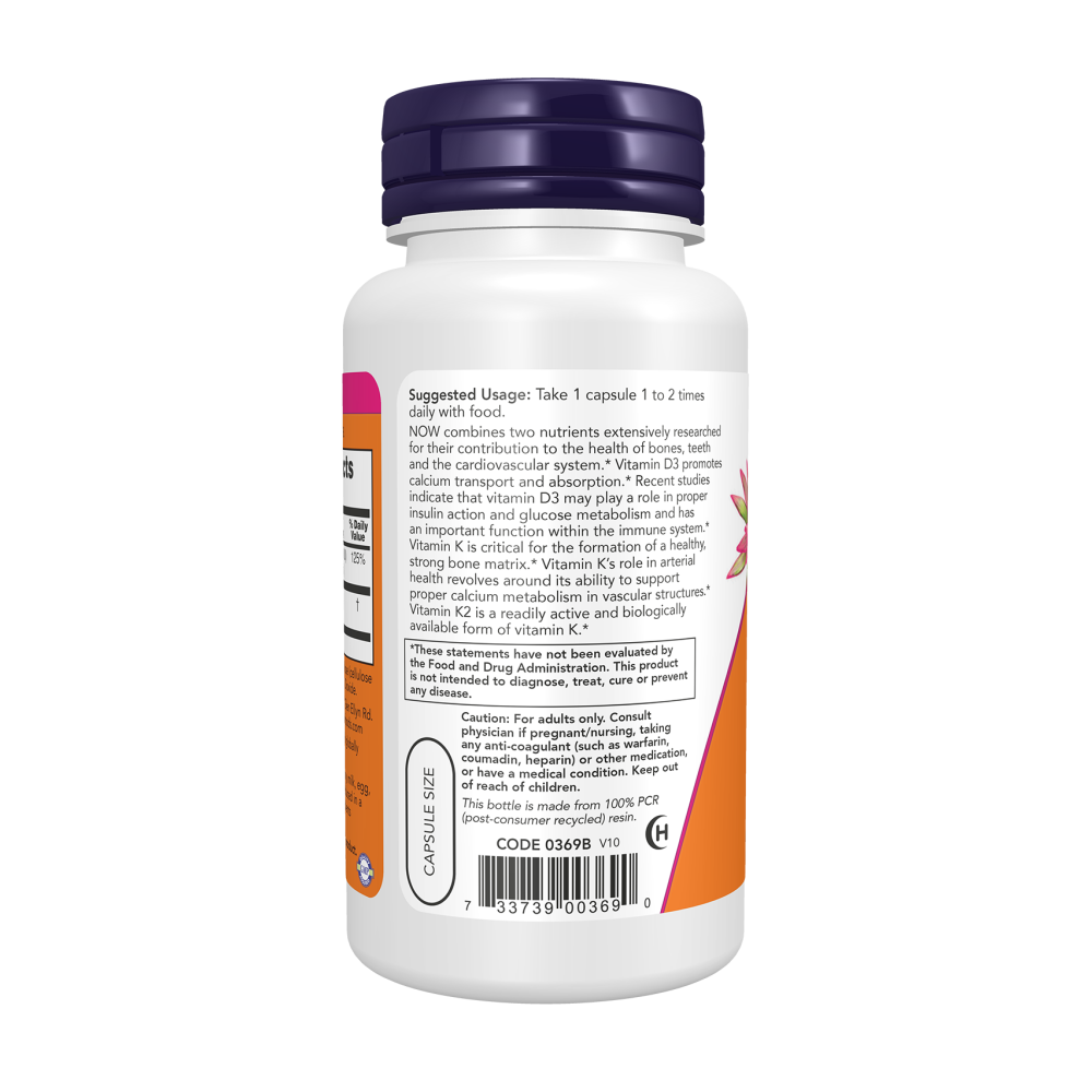 Now - Vitamin D3 & K2