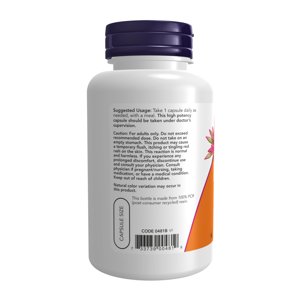 Now - 菸鹼酸 500 毫克,100 粒膠囊