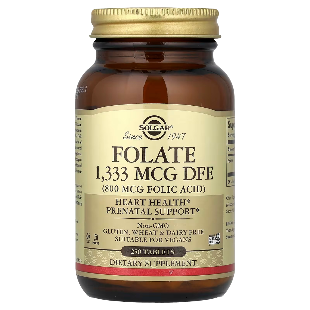 Solgar - Folate 1,333 MCG DFE (800 MCG FOLIC ACID) 250 Tablet