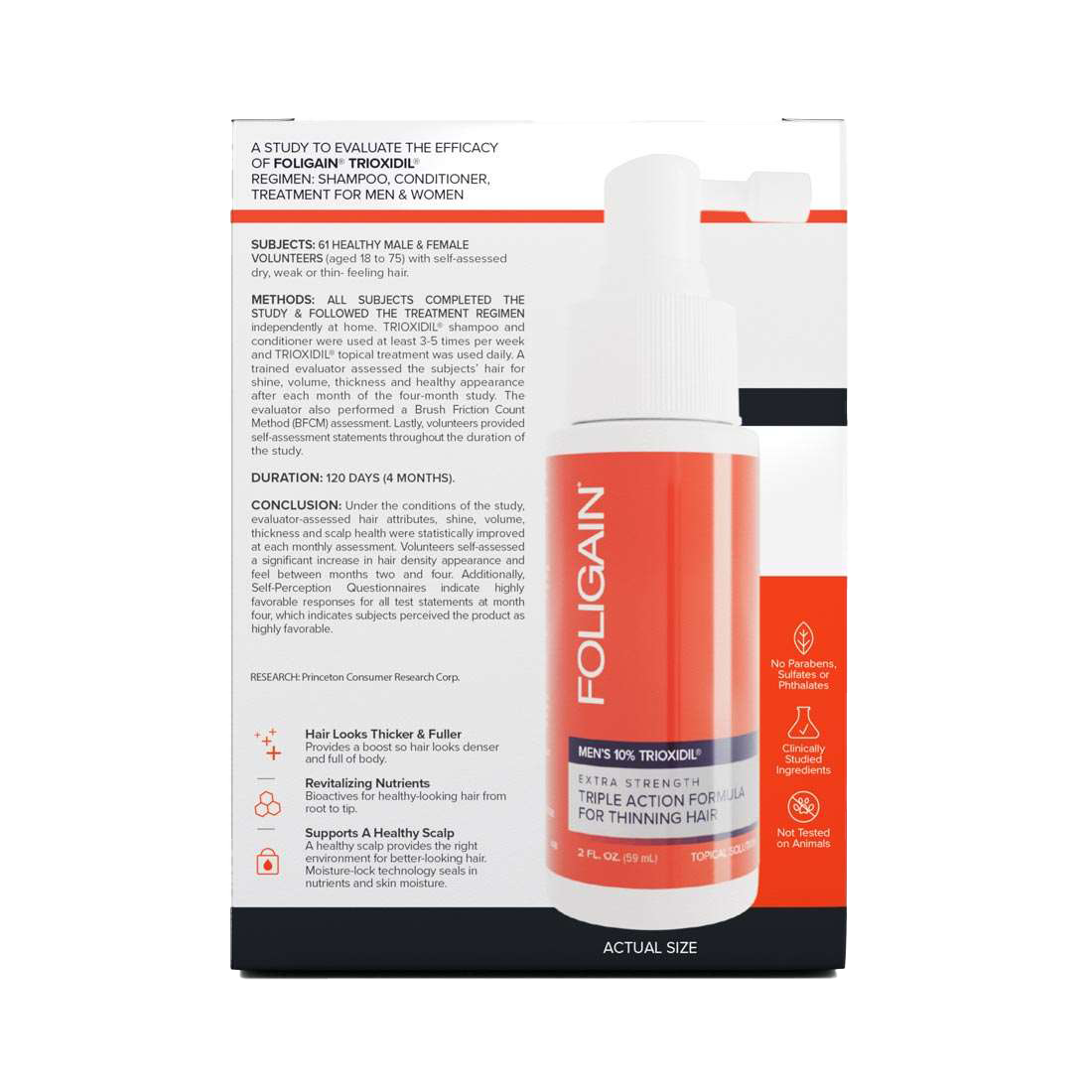 Foligain - Hair Regrowth 10% Trioxidil Treatment For Men