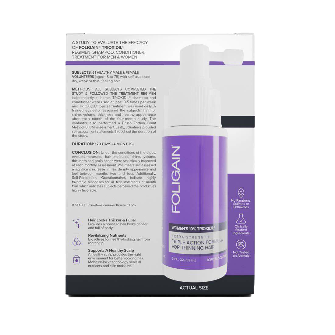 Foligain - Hair Regrowth 10% Trioxidil Treatment For Women
