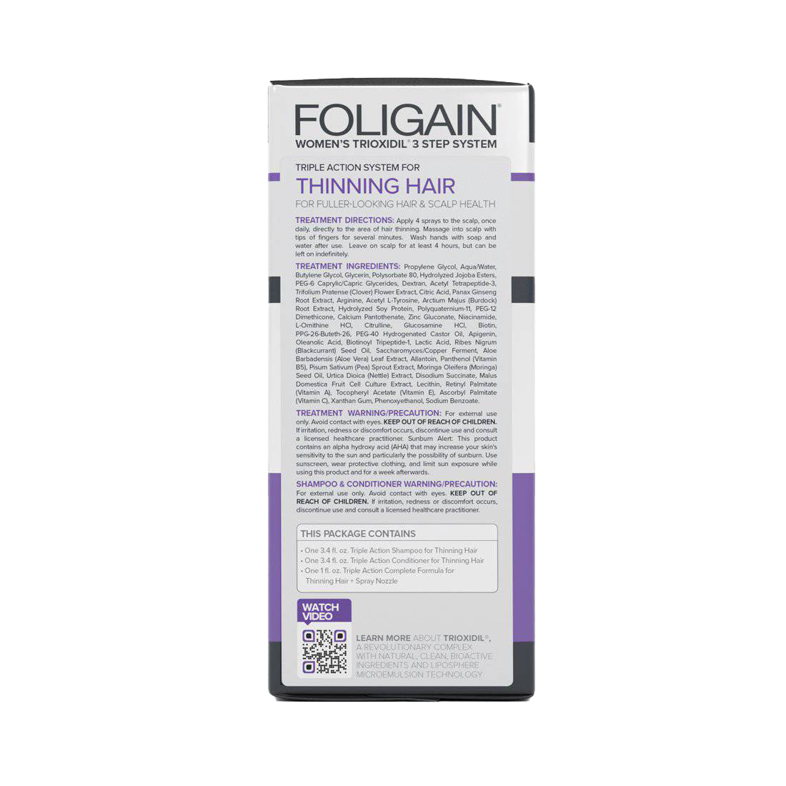 Foligain - 女士三重動作完整系統(3 件入門包)