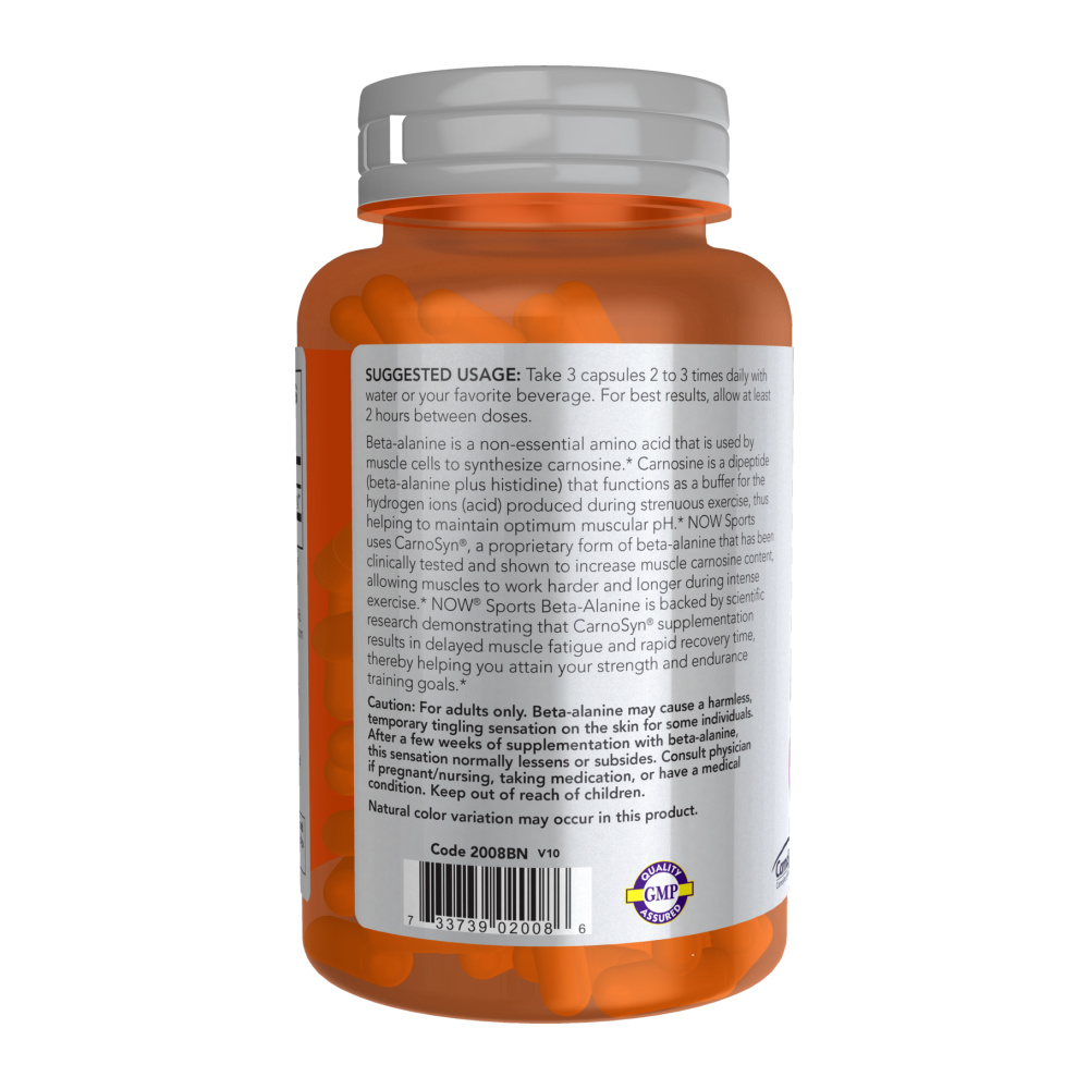 Maintenant - Bêta Alanine, Endurance Musculaire, 750 mg 120 VCaps