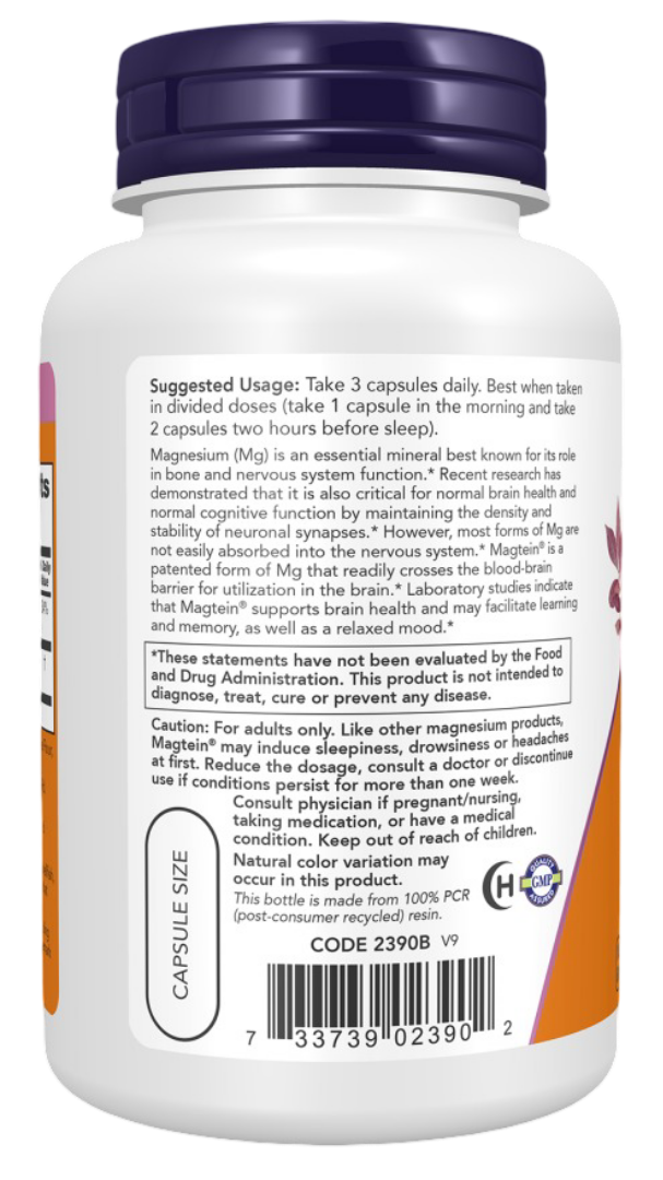 Now Foods Supplement bottle with label on a white background