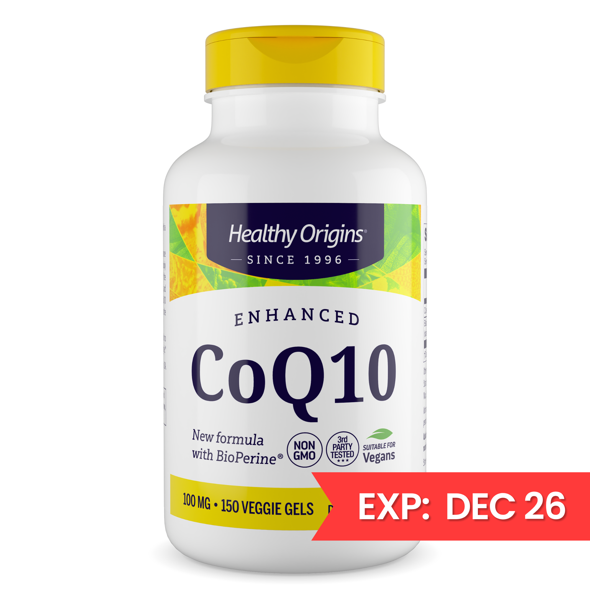 Healthy Origins - Enhanced CoQ10 (BioPerine®) 100mg