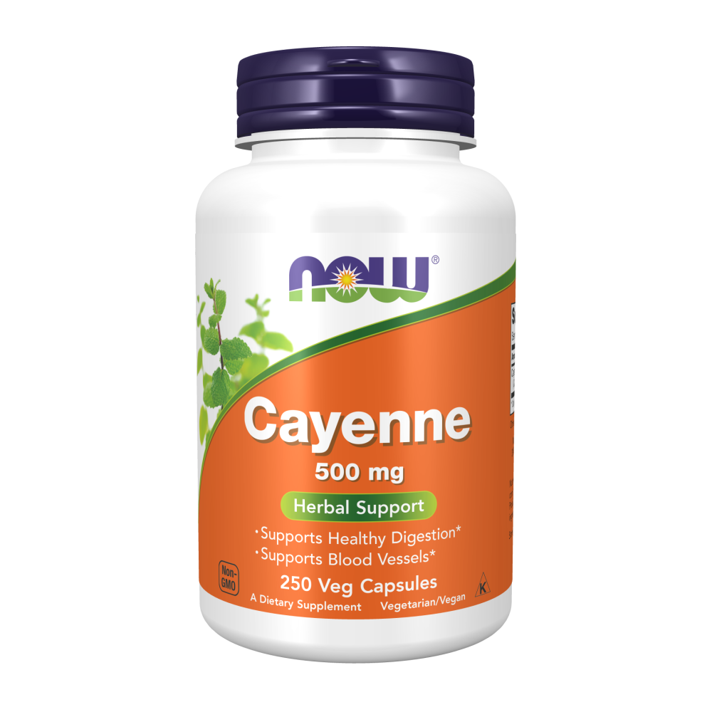 Maintenant - Cayenne, 500 mg, 250 gélules végétales