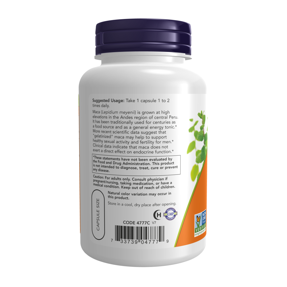 Maintenant - Maca crue 750 mg, 90 gélules végétales