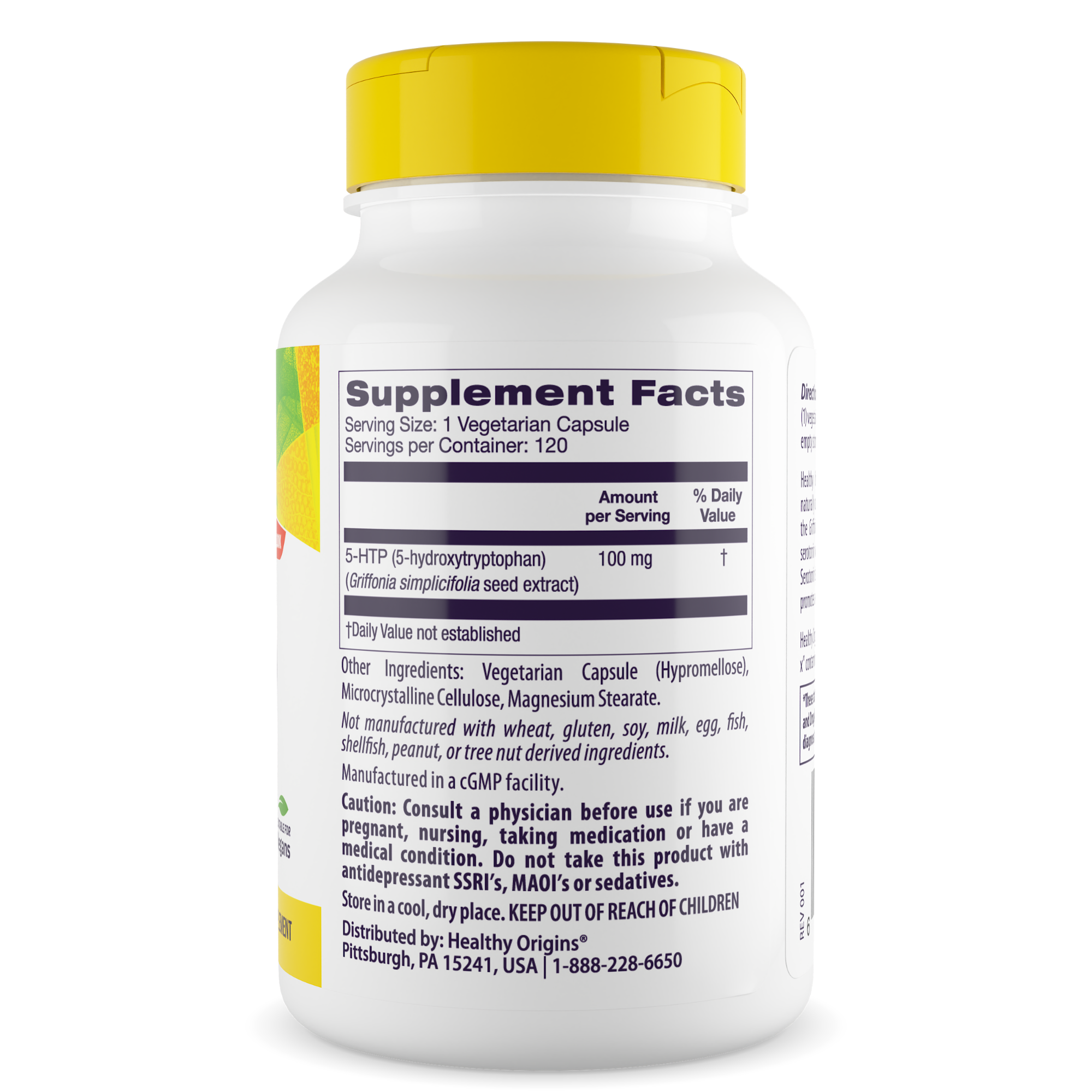 Origines saines - 5-HTP, 100 mg