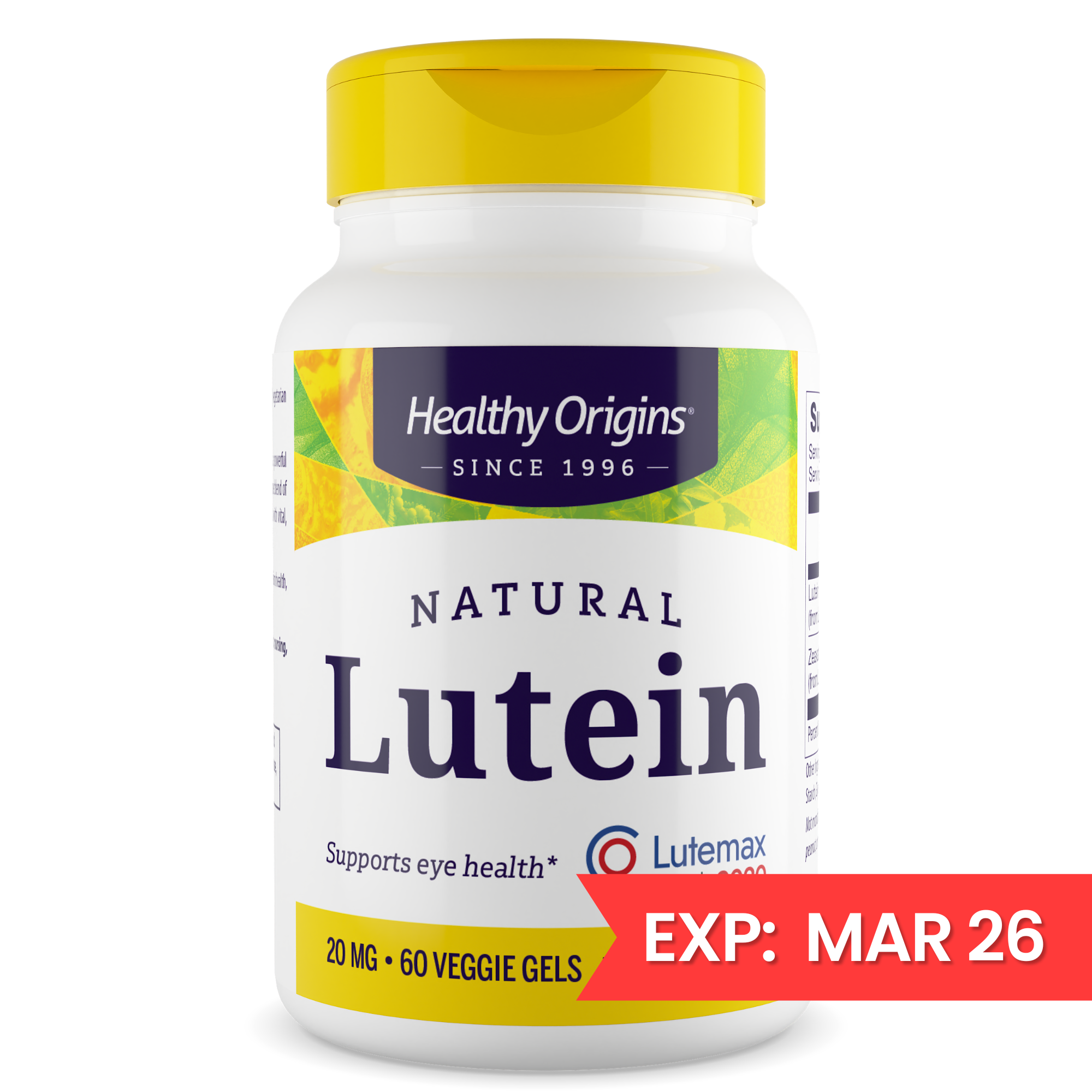 Healthy Origins - Lutein (Lutemax® 2020)