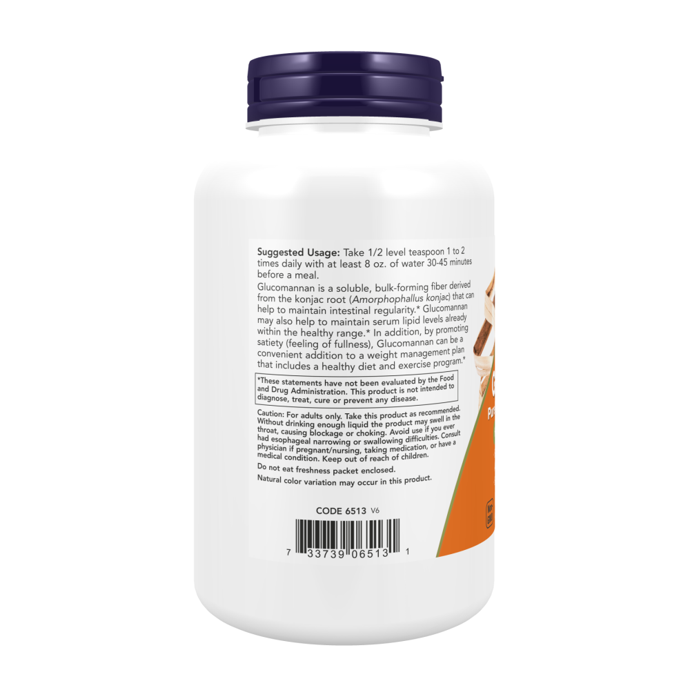 Maintenant - Glucomannane 575 mg 180 Caps, Niveaux de cholestérol sains, Racine de Konjac