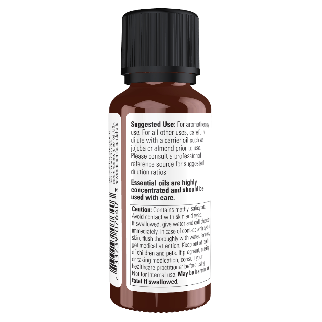 NOW Foods - Essential Oils, Wintergreen Oil 1 fl oz, 30ml