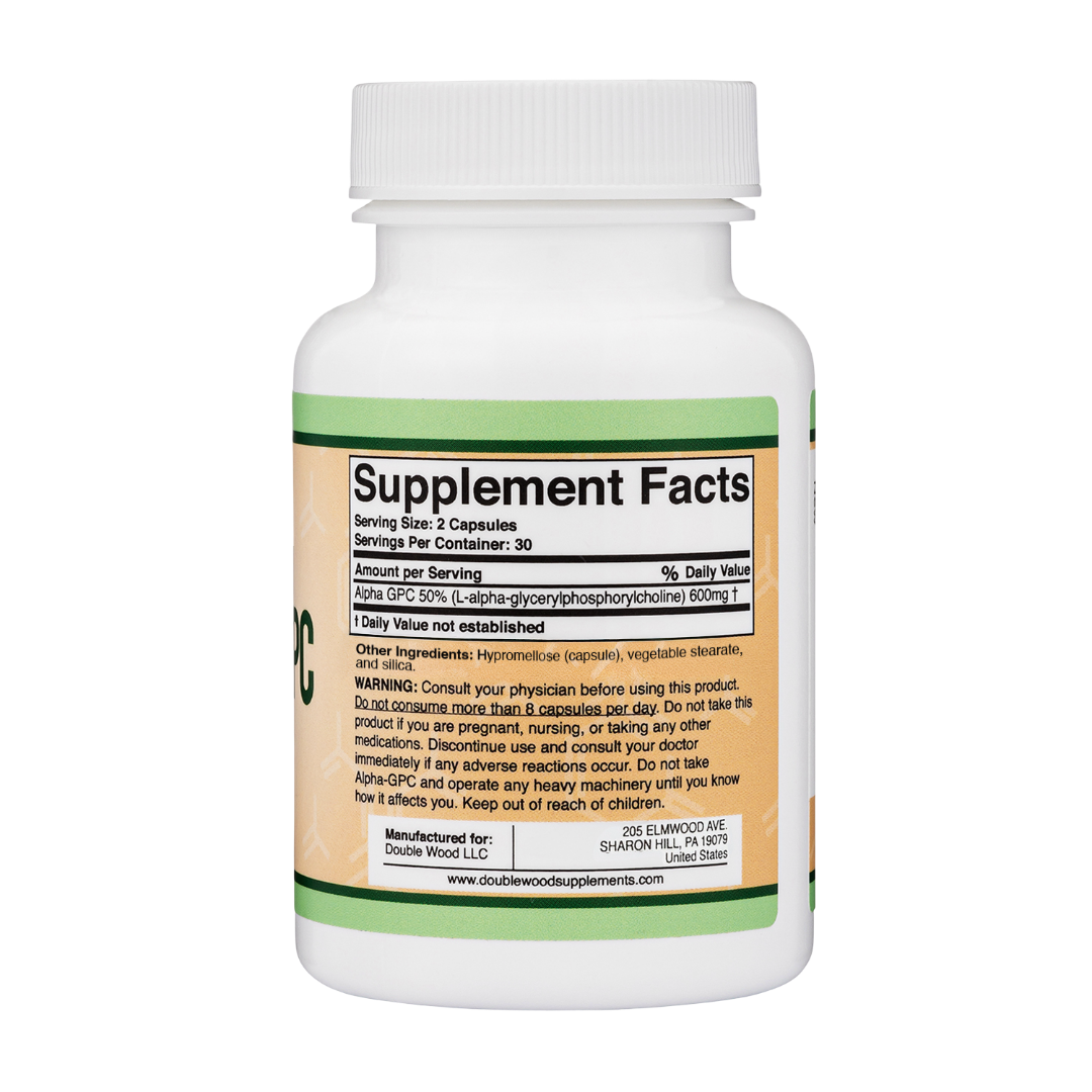 Double Wood - Alpha GPC - 60 gélules de 300 mg