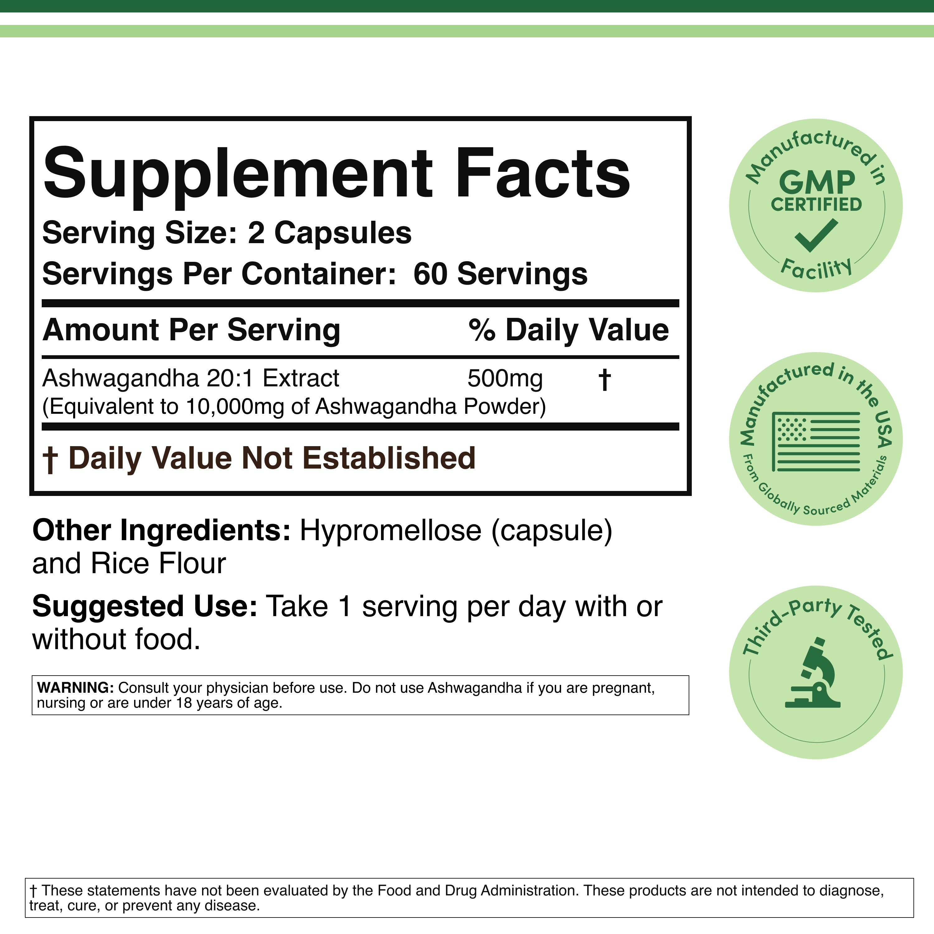 Double Bois - Ashwagandha - 240 gélules de 500 mg