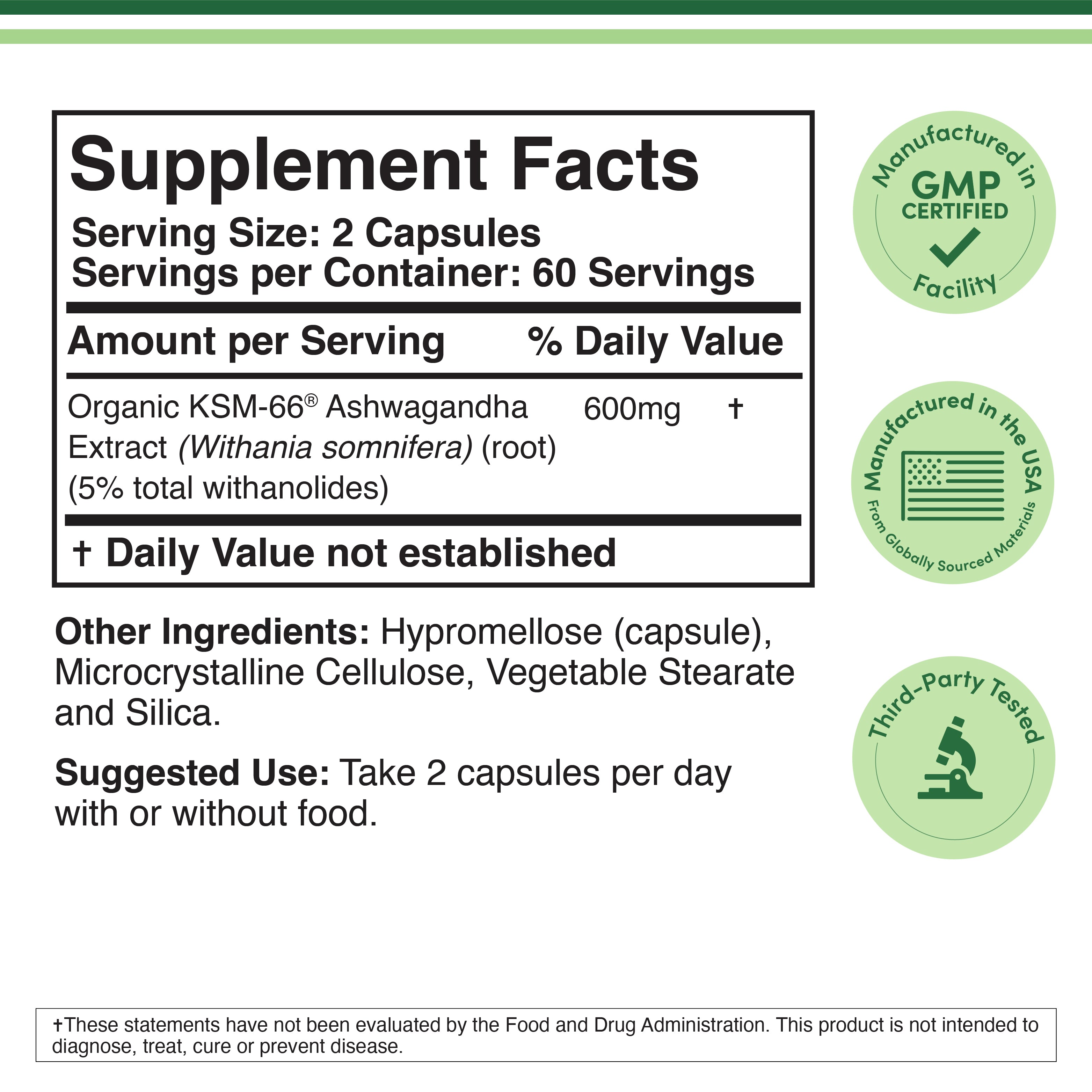 Double Wood - KSM-66 Ashwagandha Supplement
