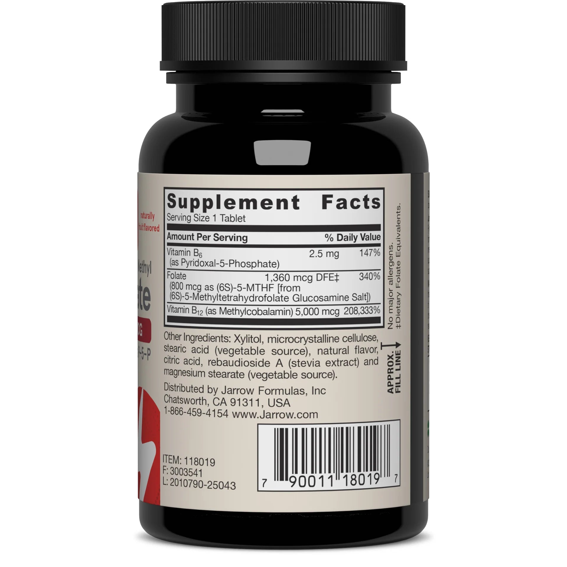 Jarrow - Vegan Methyl B-12 & Methyl Folate (Cherry Flavour)