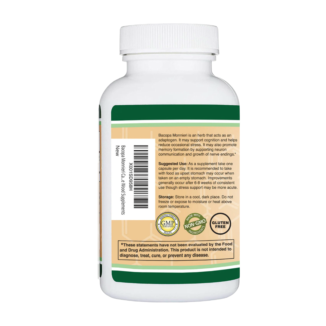 Double Wood - Extrait de Bacopa Monnieri - 90 gélules de 450 mg