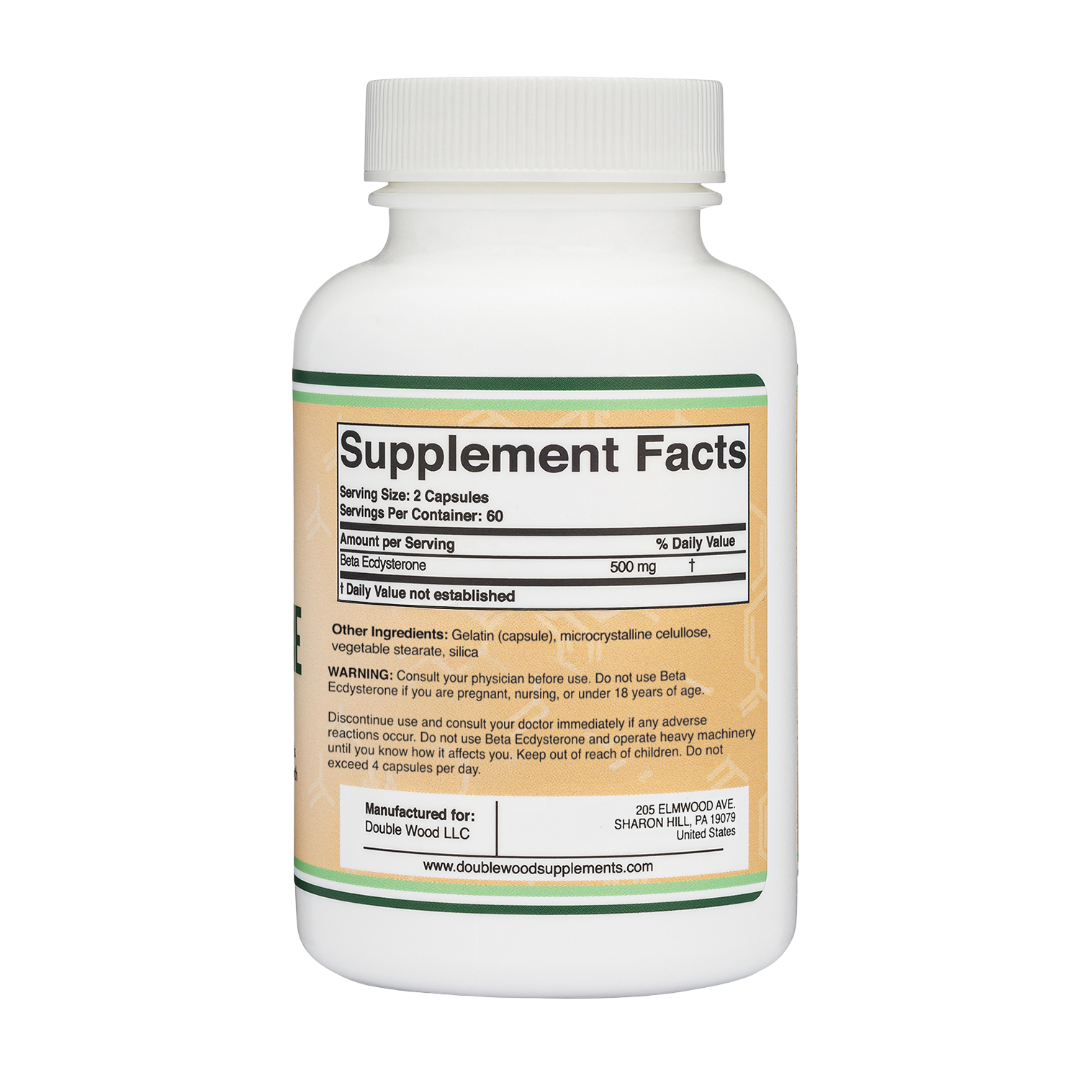 Double Wood - Bêta Ecdystérone - 120 gélules de 500 mg