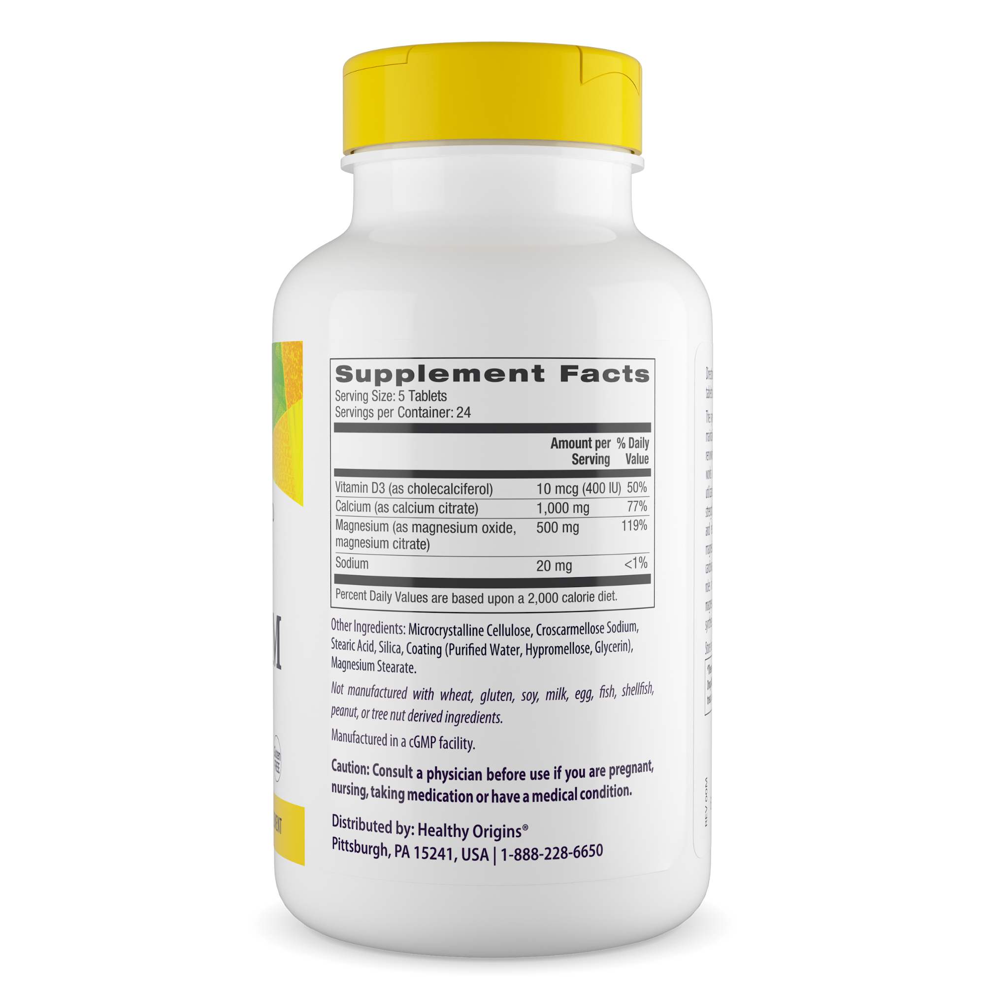 Healthy Origins - Calcium Magnesium with Vitamin D3
