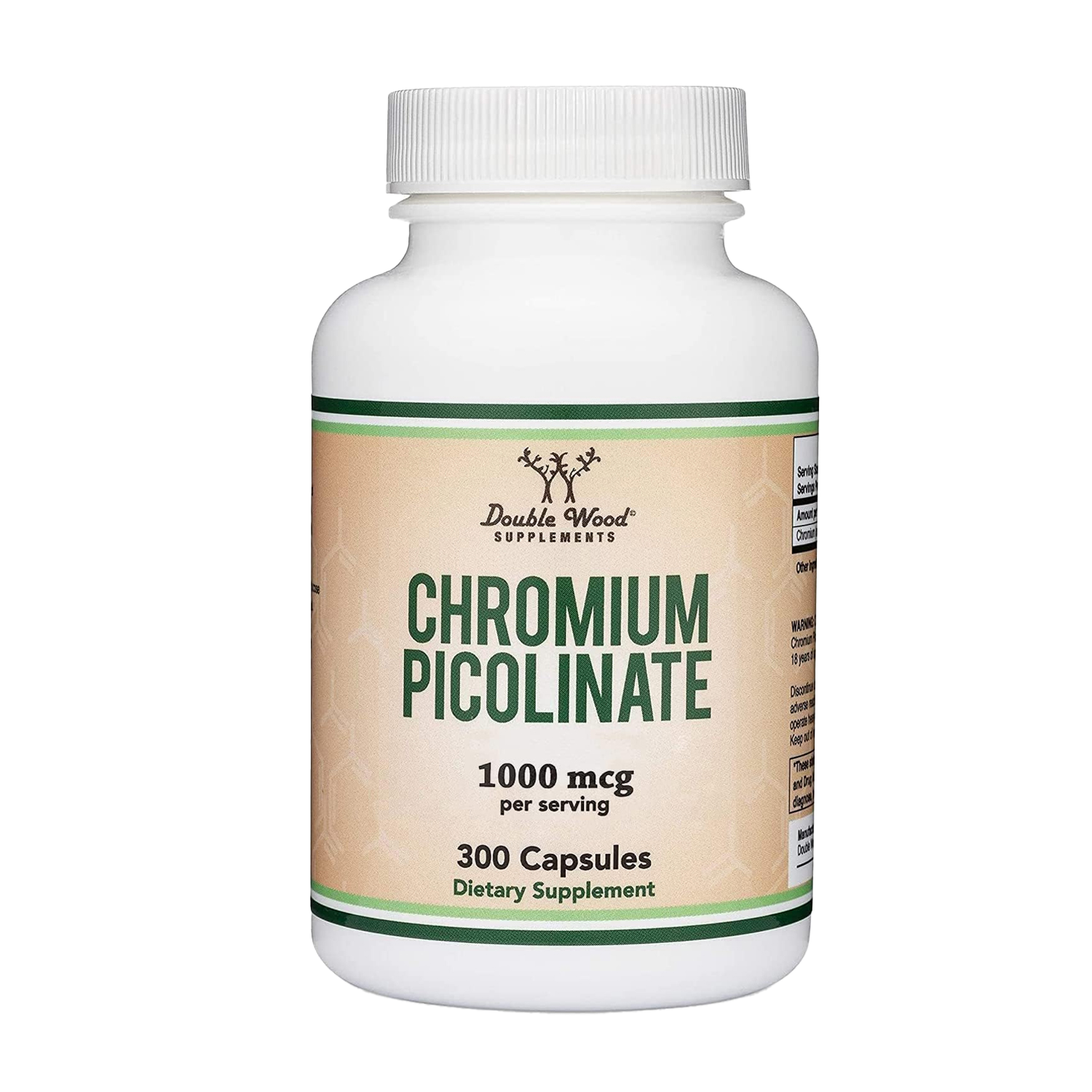 Double Wood - Picolinate de chrome - Capsules de 300 x 500 mcg