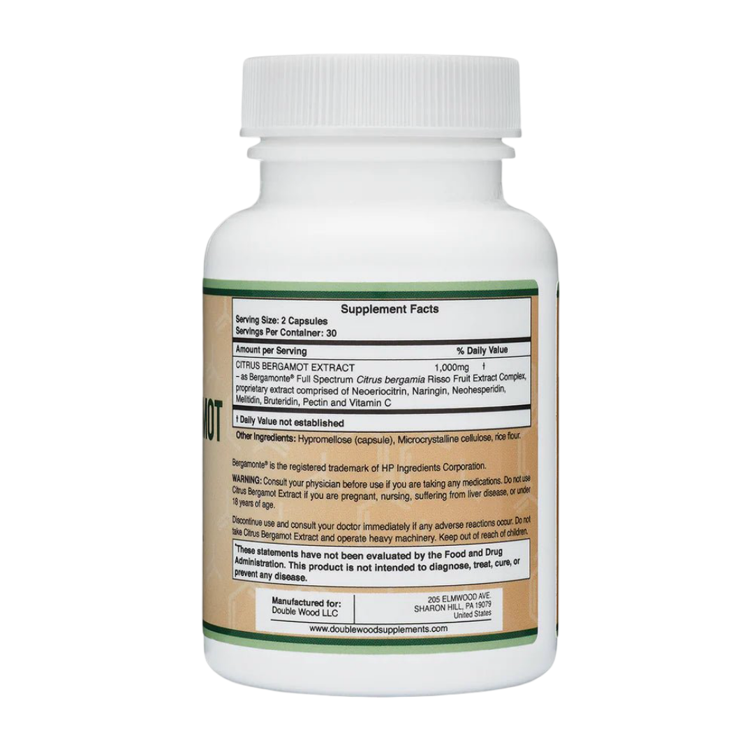 Double Wood - Extrait d'agrumes et de bergamote - 60 gélules de 500 mg