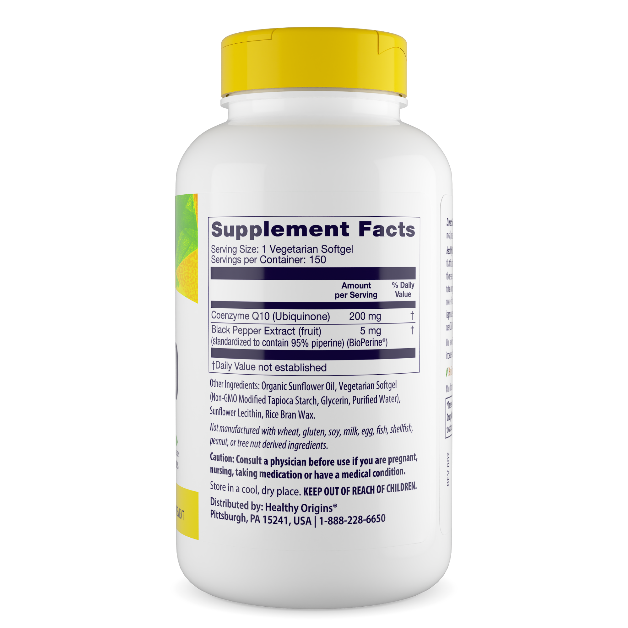 Healthy Origins - Enhanced CoQ10 (BioPerine®) 200mg