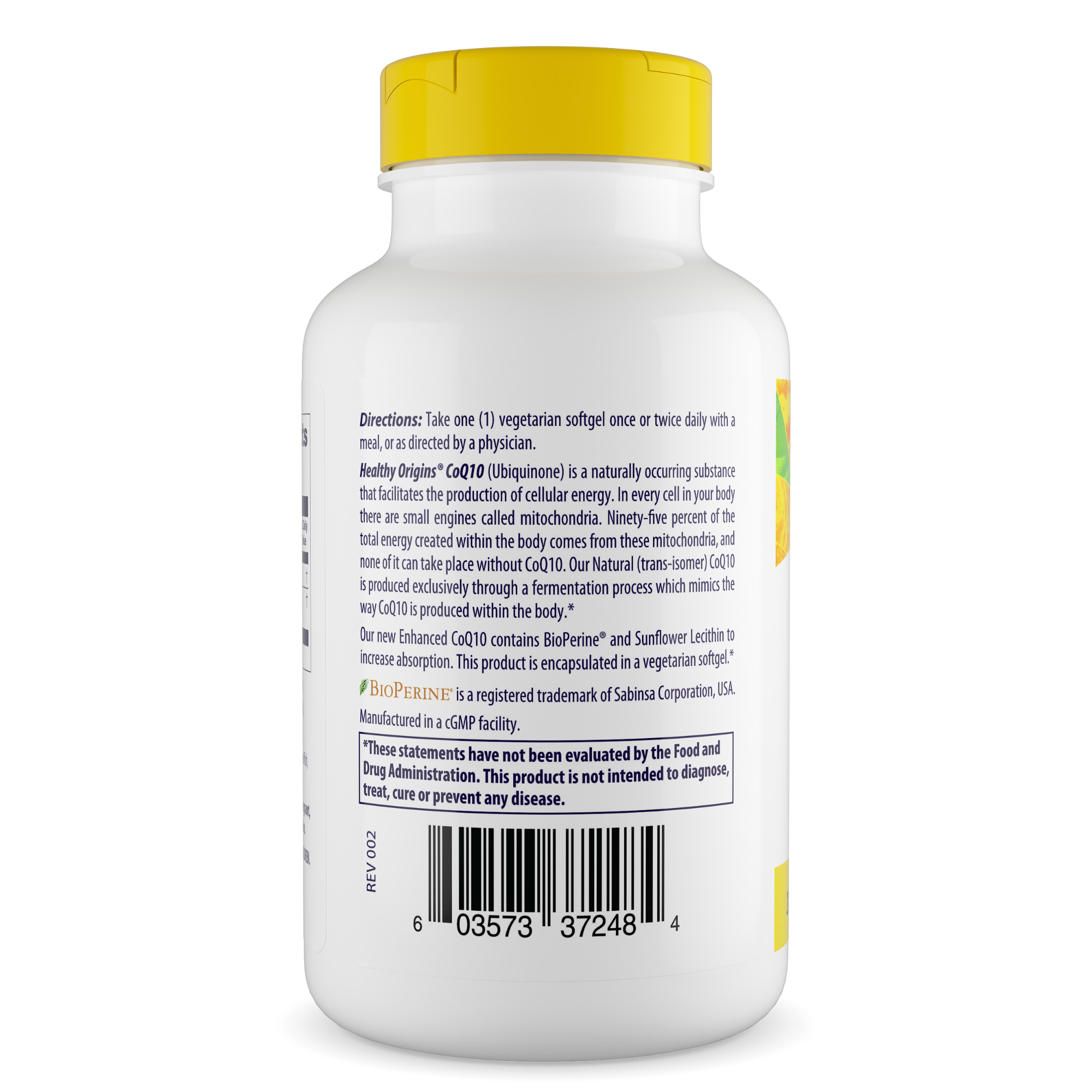 Healthy Origins - Enhanced CoQ10 (BioPerine®) 200mg