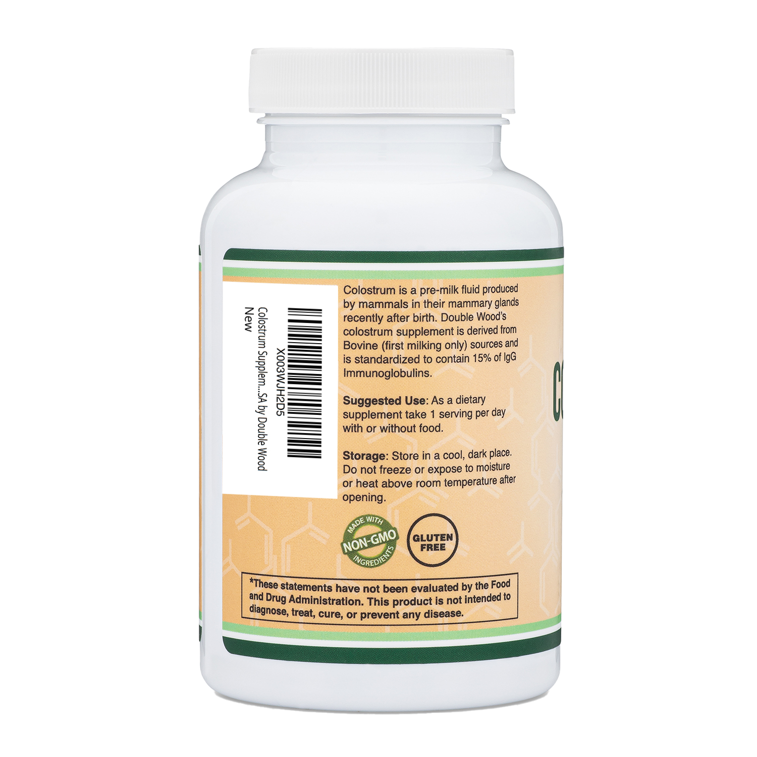 Double Bois - Colostrum - 120 gélules de 500 mg