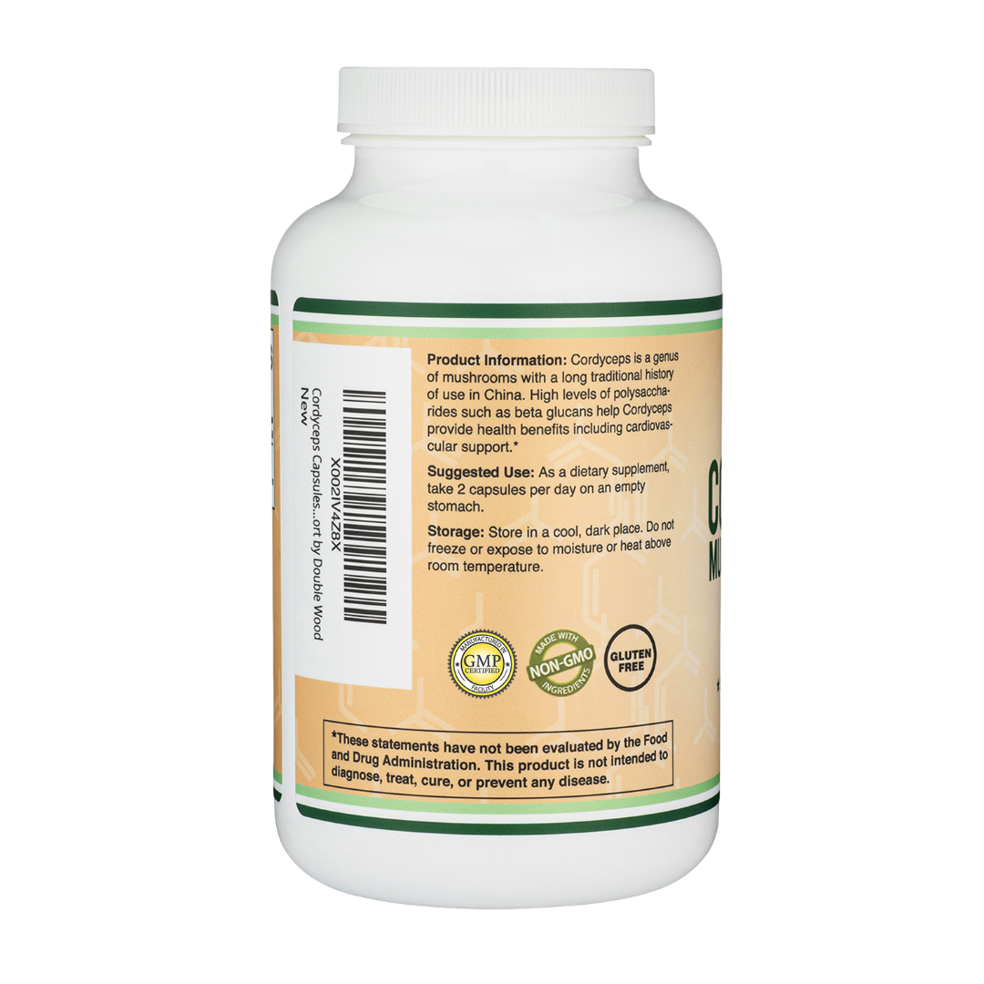 Double Wood - Champignon Cordyceps - 210 x 500 mg gélules