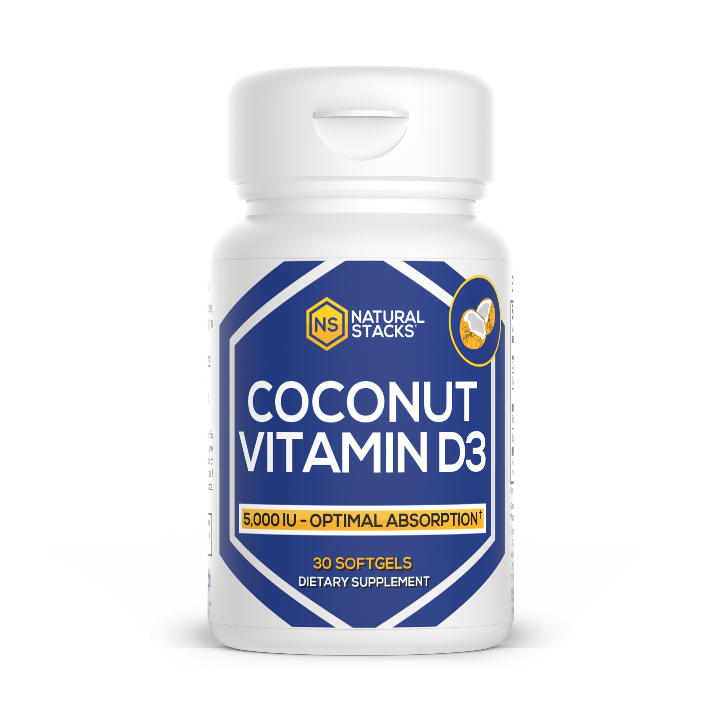 Natural Stacks - Vitamin D3 w/ Organic Coconut Oil
