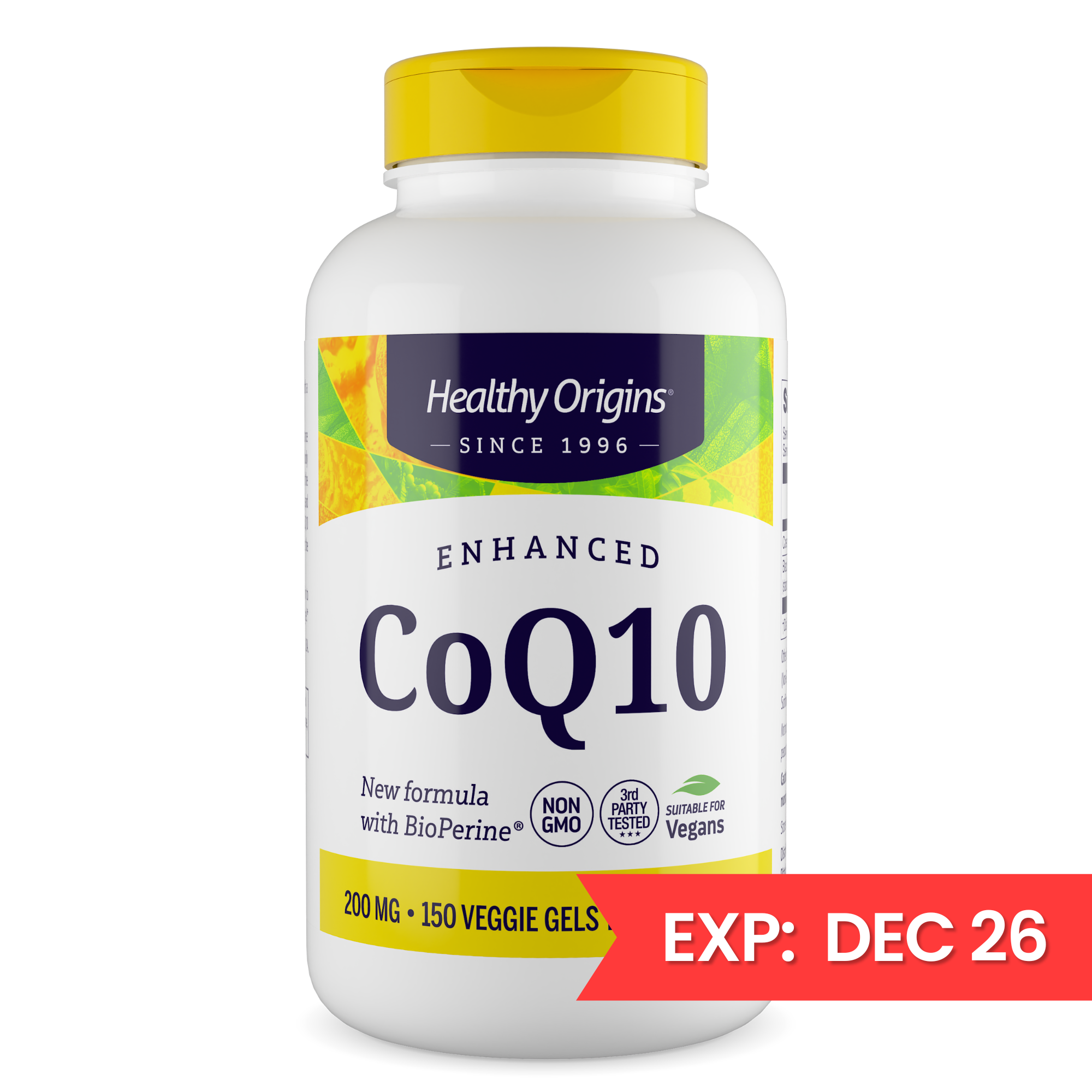 Healthy Origins - Enhanced CoQ10 (BioPerine®) 200mg