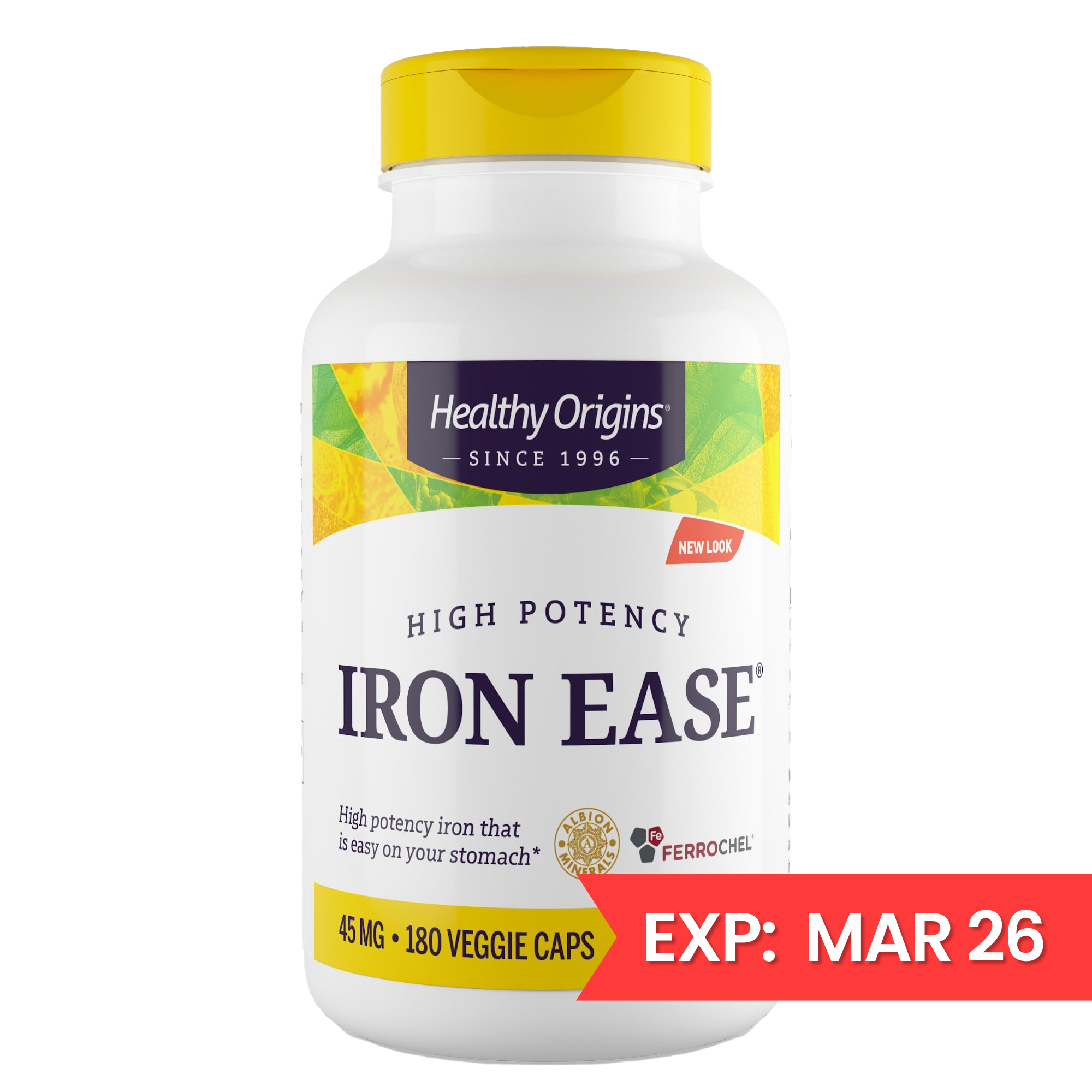 Healthy Origins - Iron Ease® (Featuring Ferrochel®)