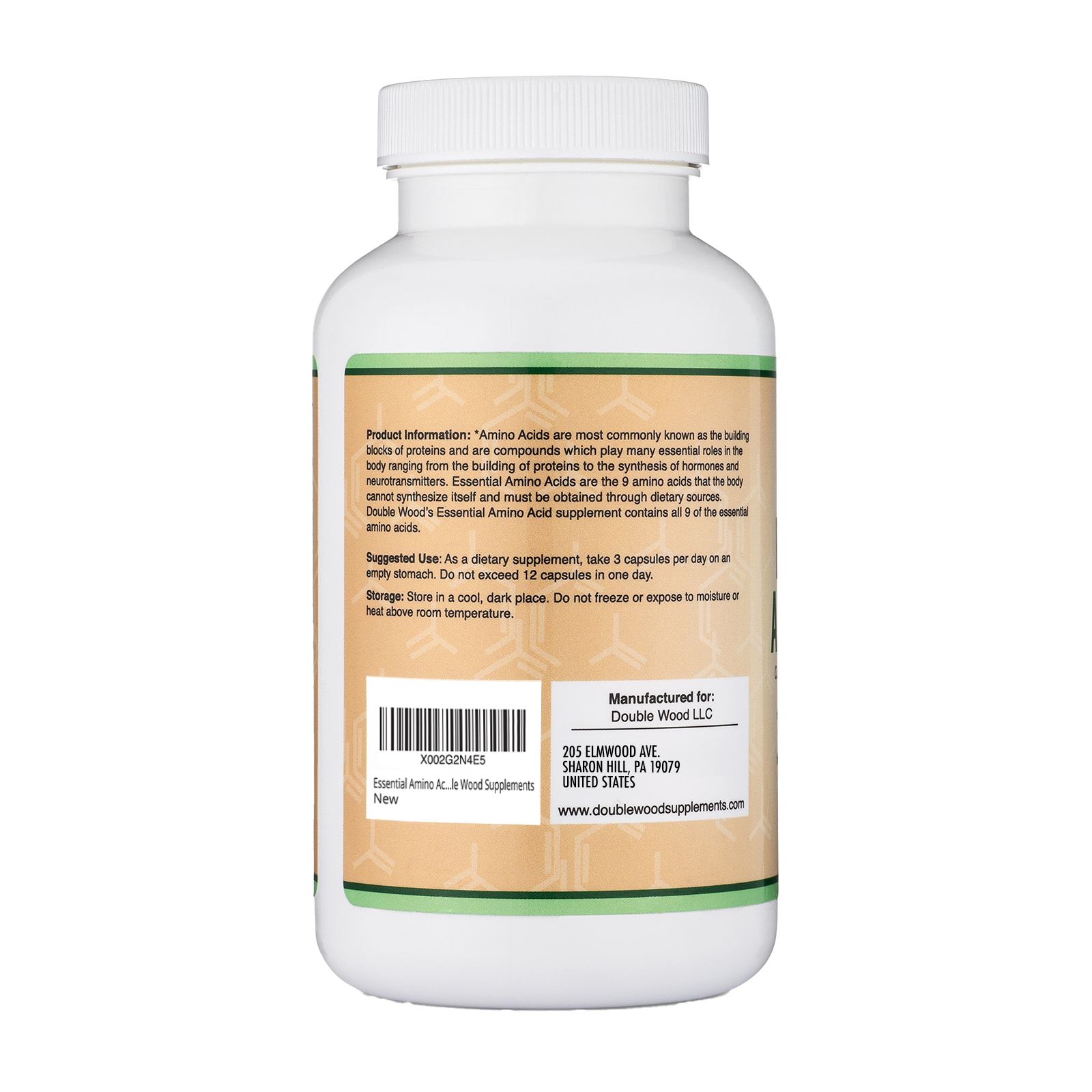 Double Wood - Acides aminés essentiels - 225 gélules