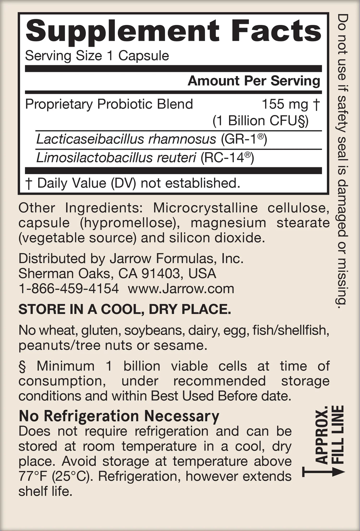 Jarrow - Fem-Dophilus® Shelf Stable 1 Billion CFU