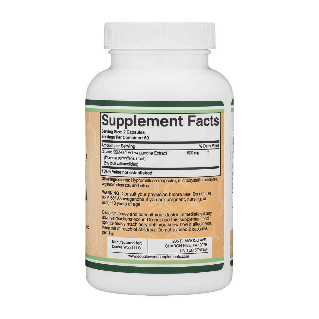 Double Wood - KSM-66 Ashwagandha Supplement