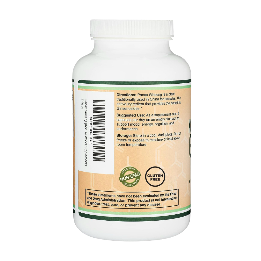 Double Wood - Panax Ginseng coréen - 240 x 500 mg gélules