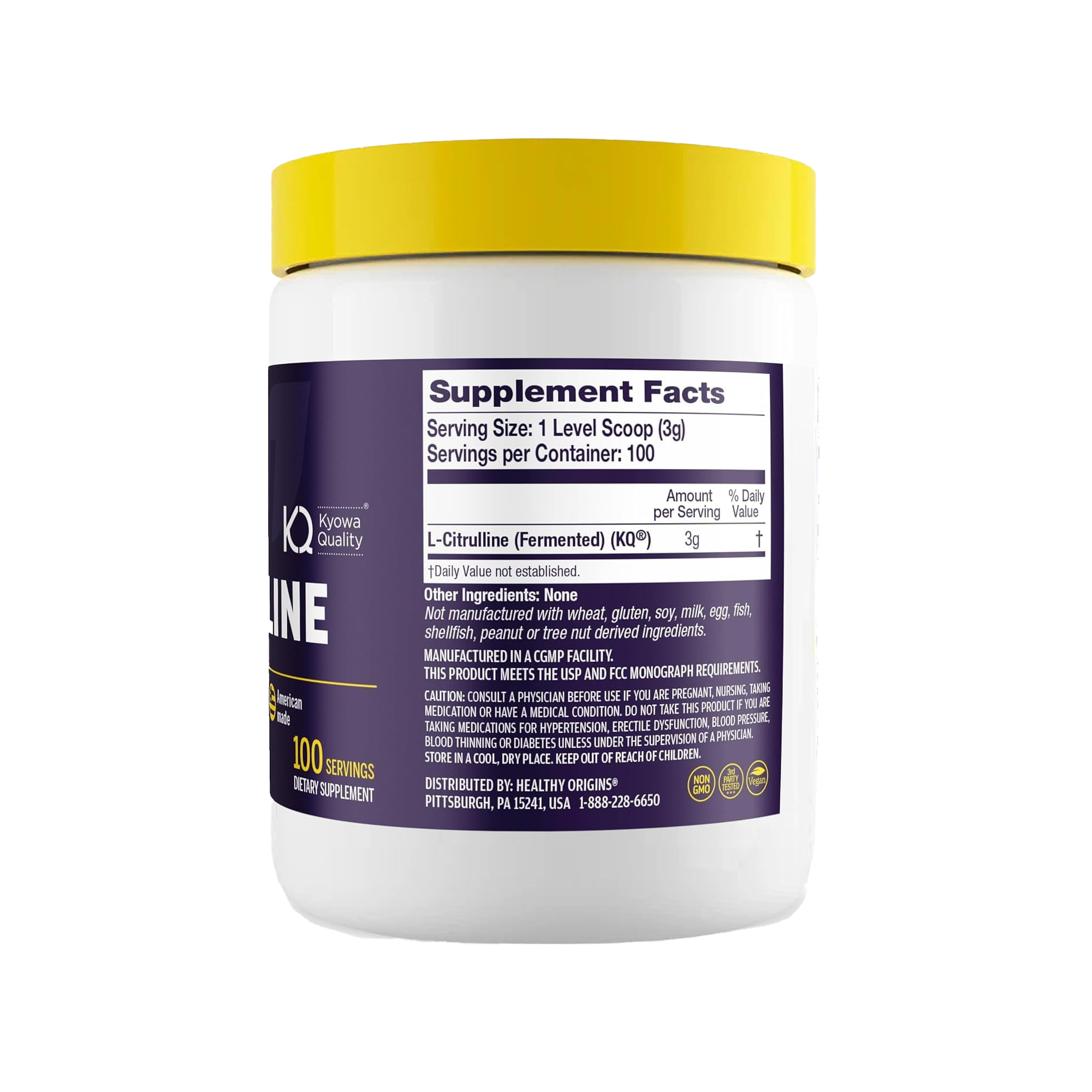 Healthy Origins - L-Citrulline 10,6 oz (300g)