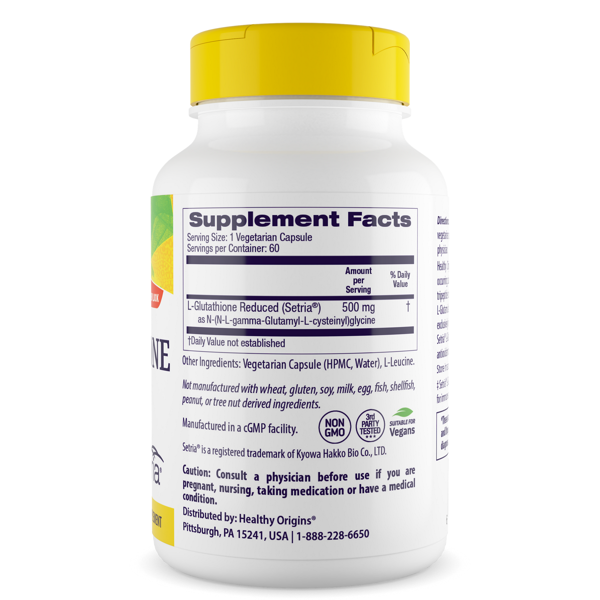 Healthy Origins - L-Glutathione Reduced (Setria®)