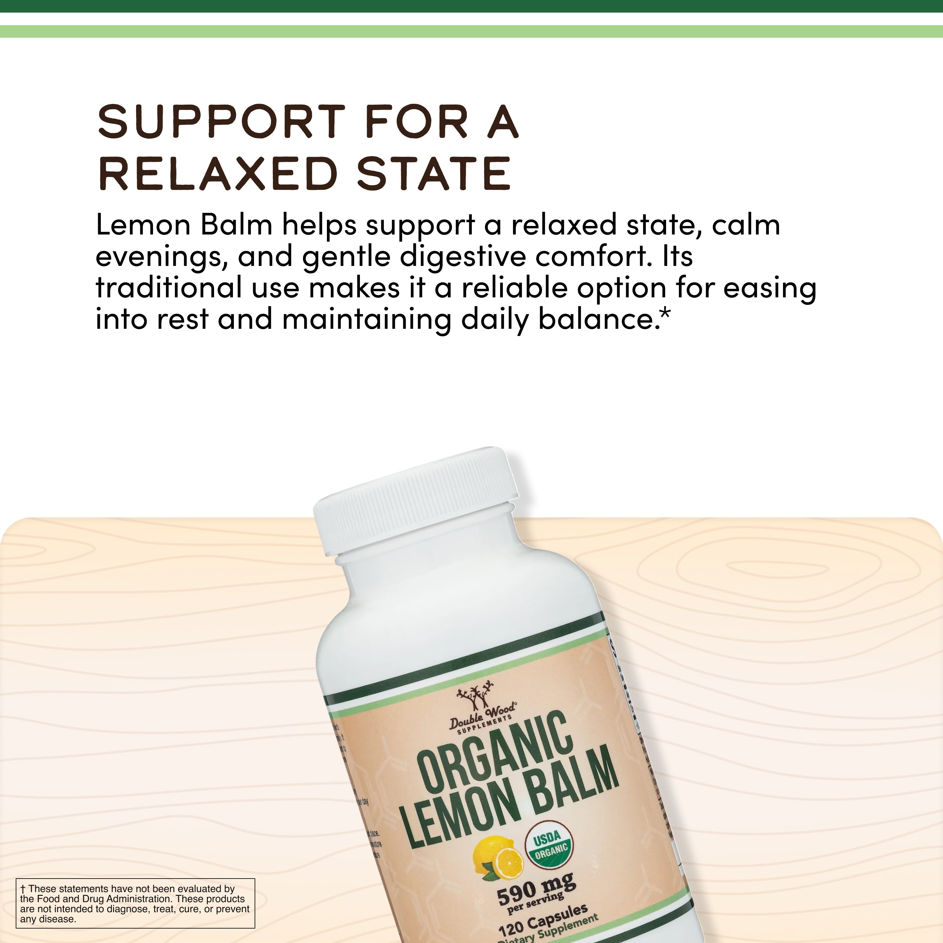 Double Wood - Lemon Balm Supplement