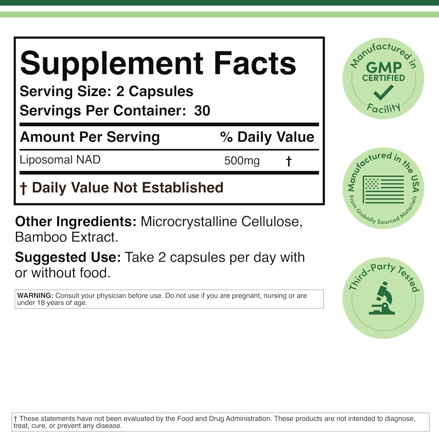 Double Wood - Liposomal NAD Supplement