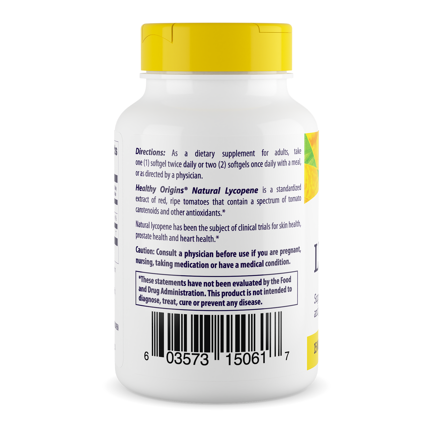 Healthy Origins - Lyc-O-Mato (Lycopène + Huile d'Olive) 15mg