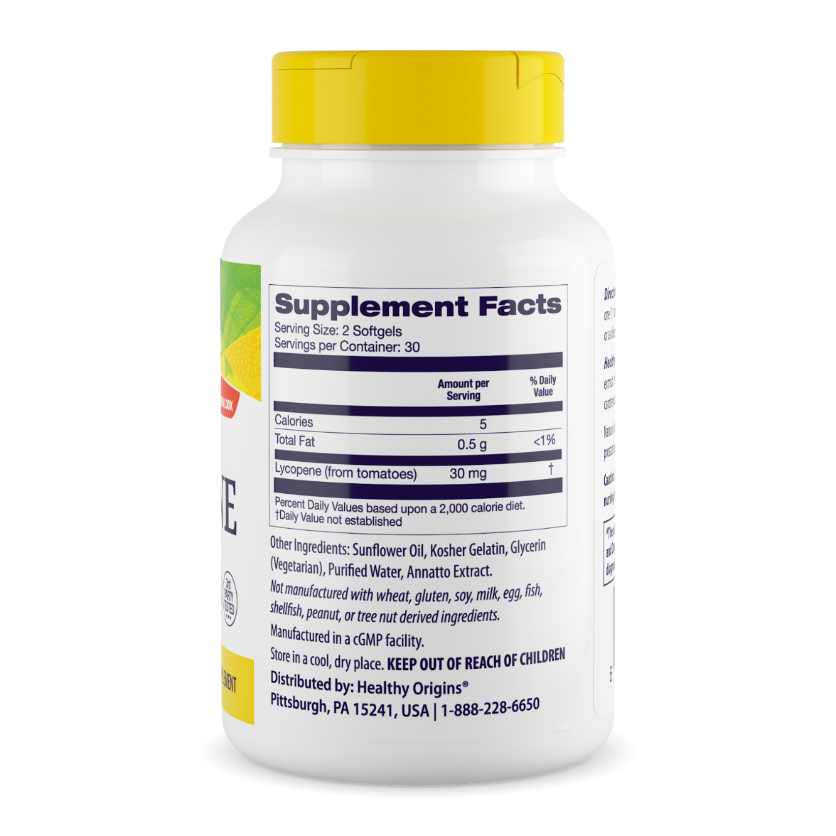 Healthy Origins - Lyc-O-Mato (Lycopène + Huile d'Olive) 15mg