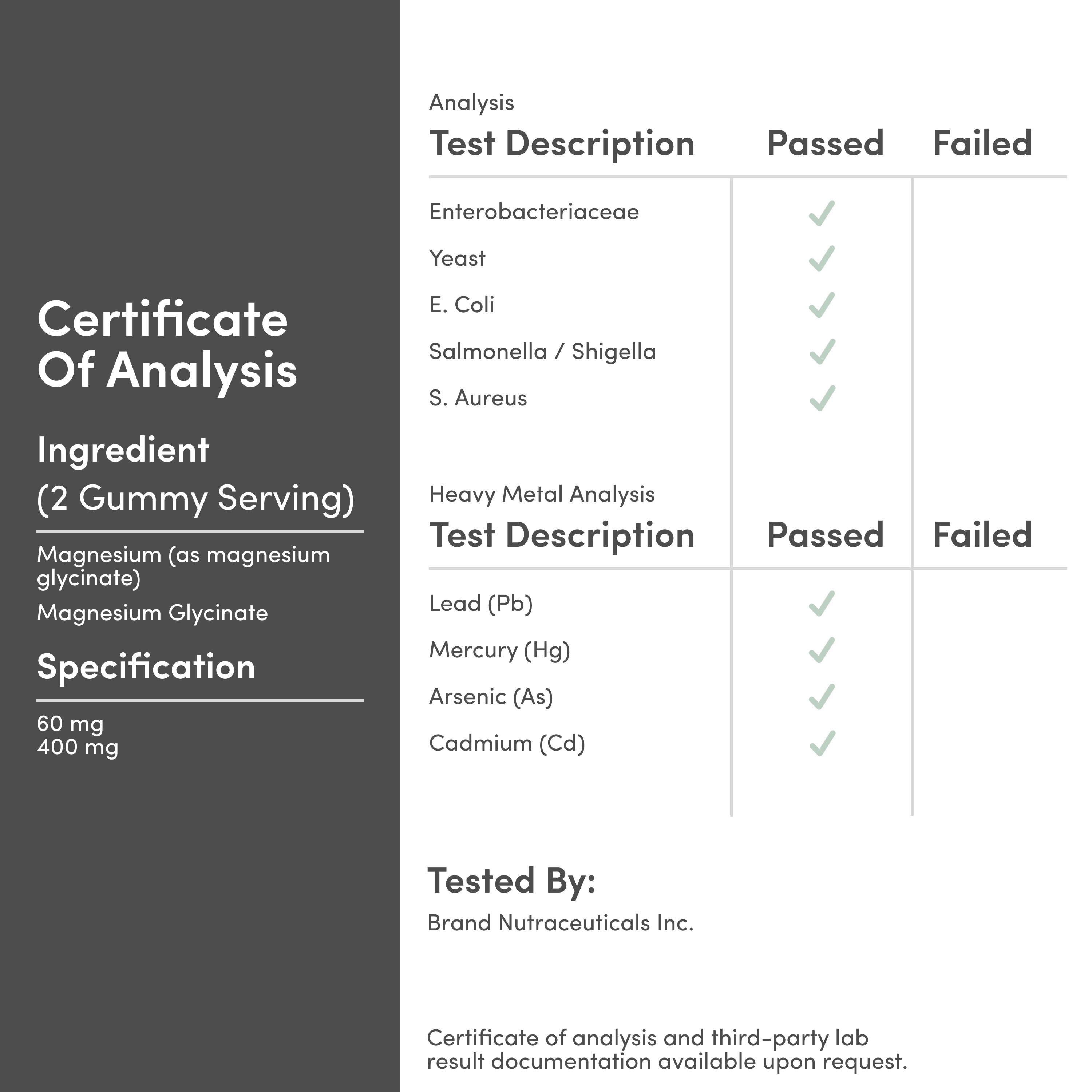 Double Wood - Magnesium Glycinate Gummies Supplement
