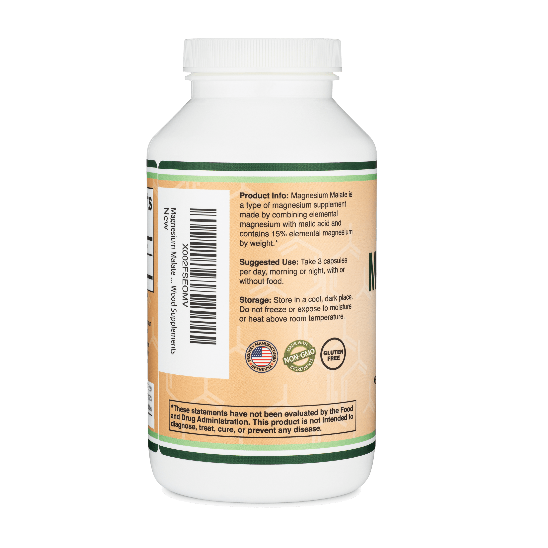 Double Wood - Malate de Magnésium - Gélules 420 x 500 mg