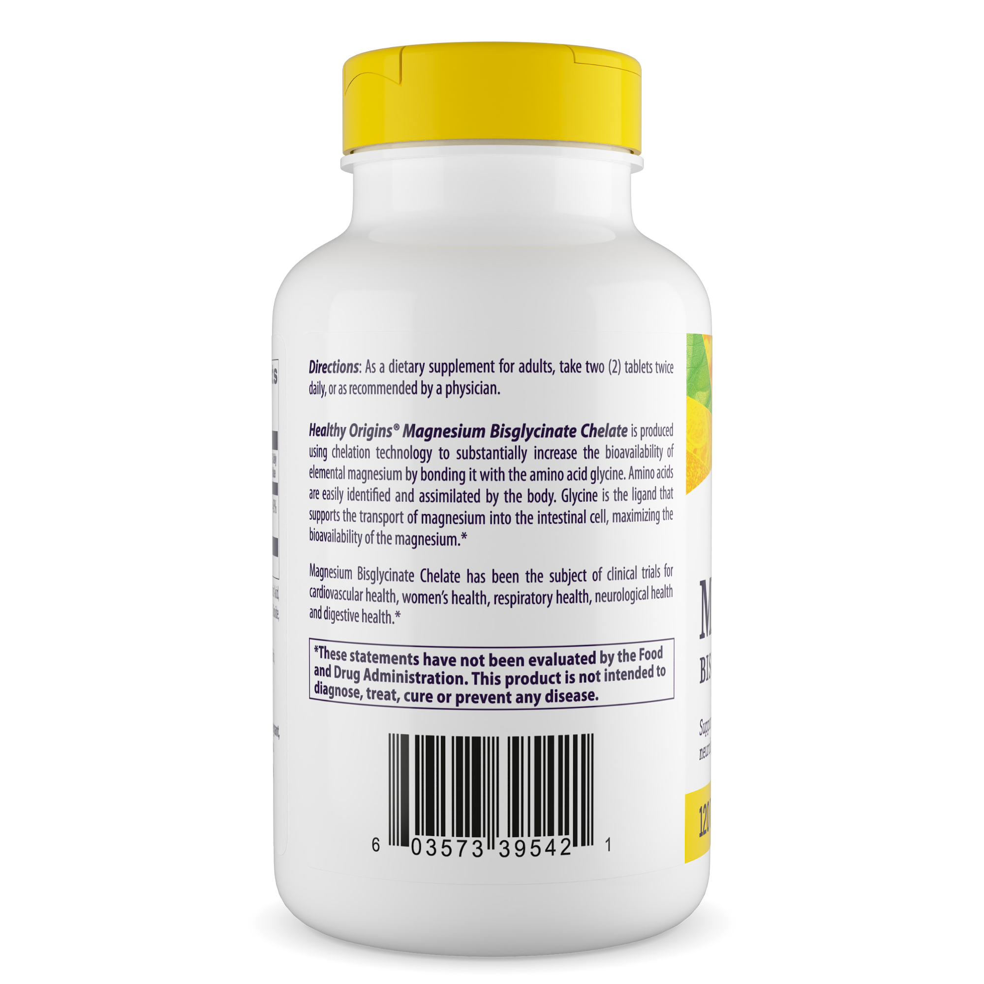 Healthy Origins - Chélate de bisglycinate de magnésium (TRAACS®)