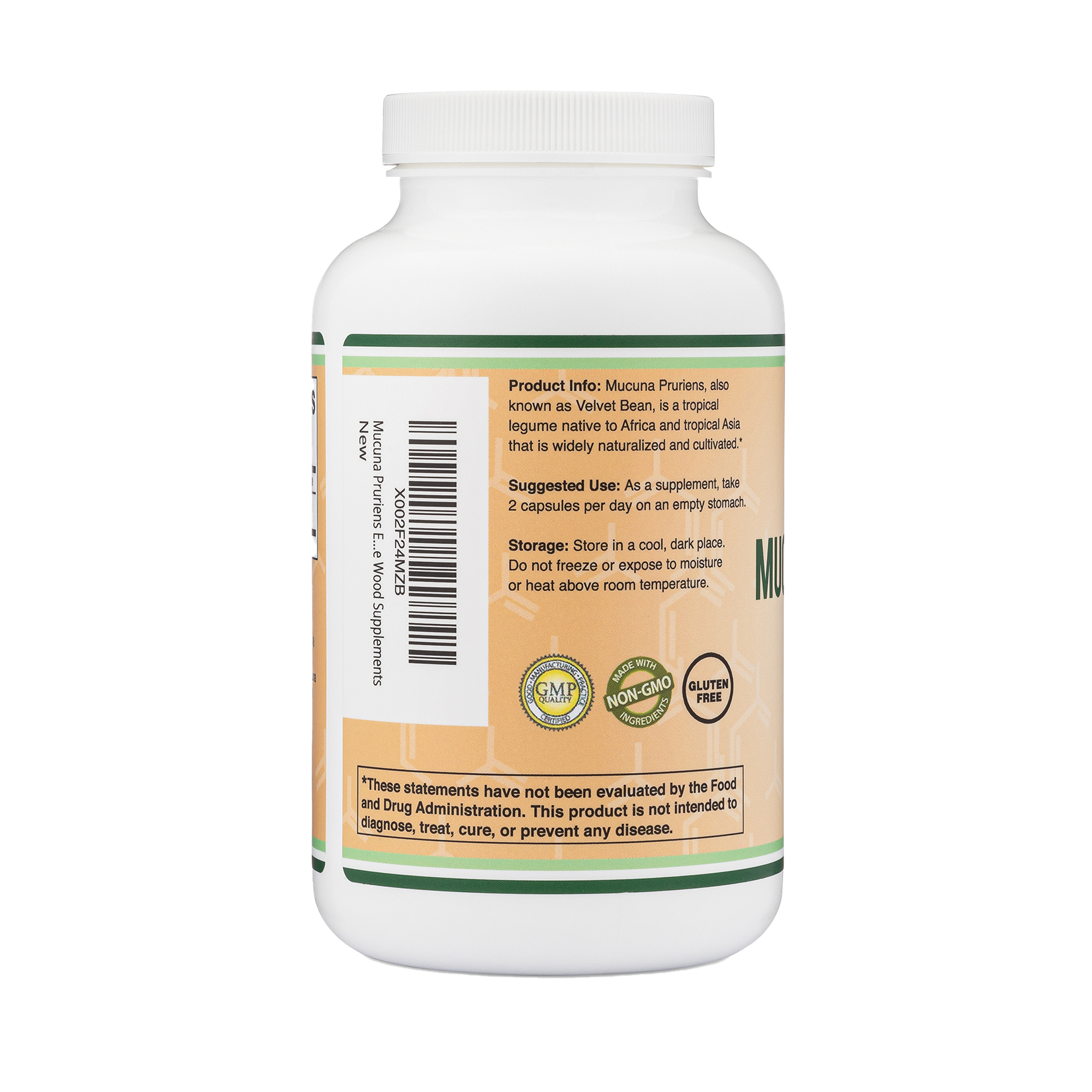 Double Bois - Mucuna Pruriens - 210 x 500 mg gélules