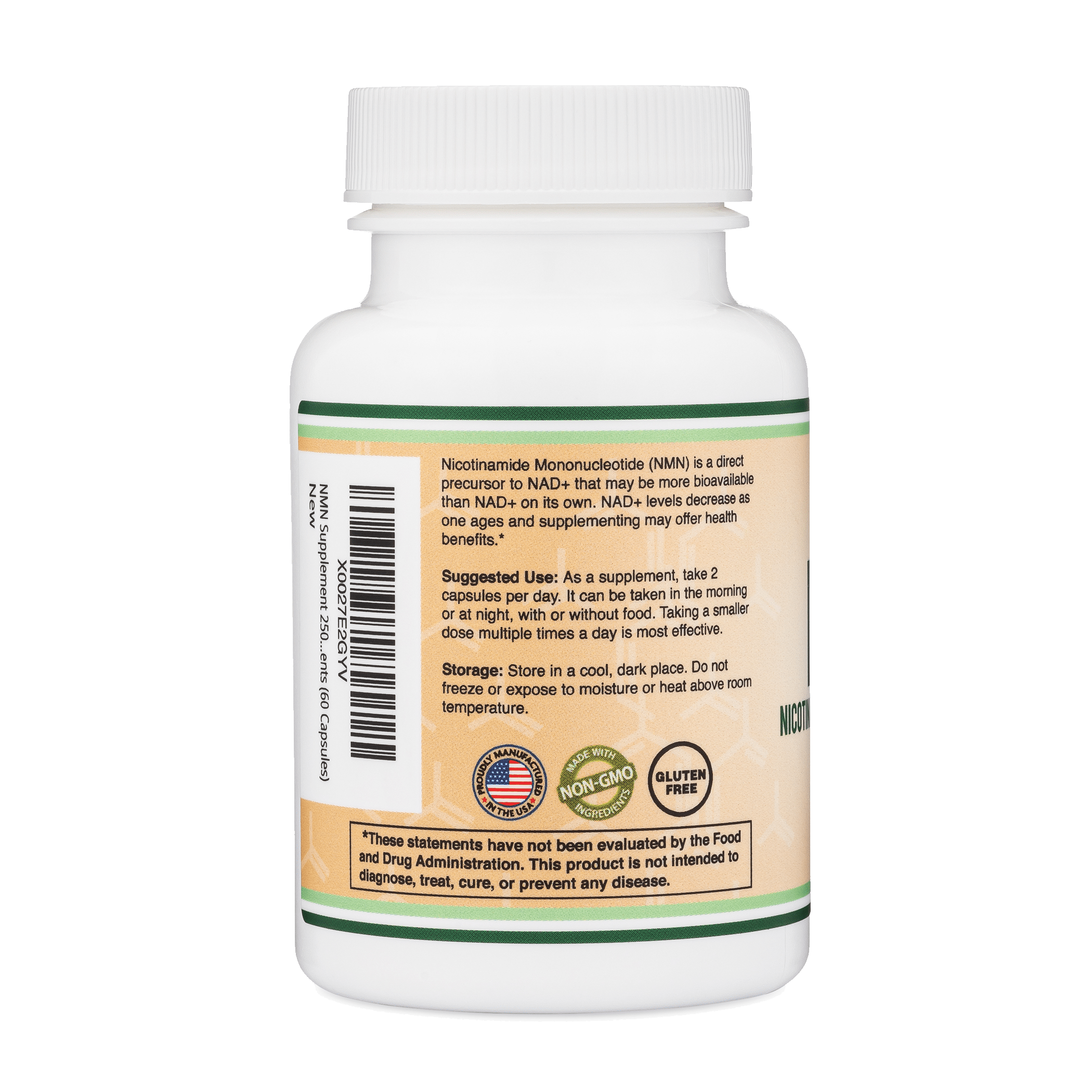 Double Wood - Nicotinamide Mononucléotide (NMN) - 60 x 125 mg Capsules