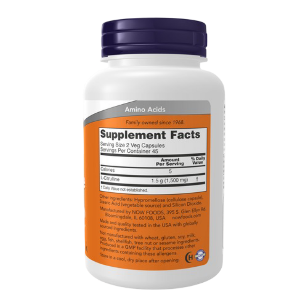 Maintenant - L-Citrulline 750 mg, 90 gélules végétales