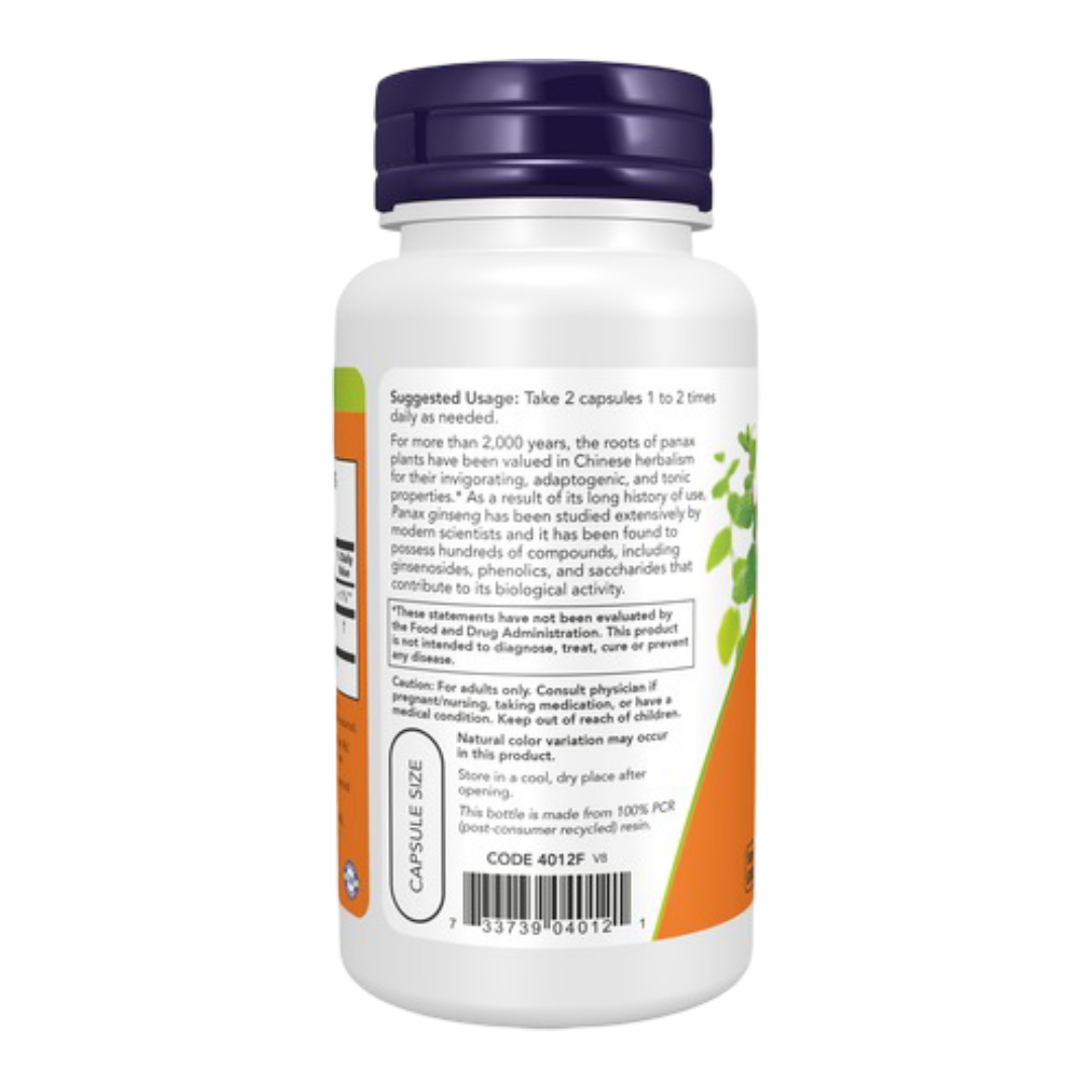 Maintenant - Panax Ginseng 500 mg Capsules Végétales
